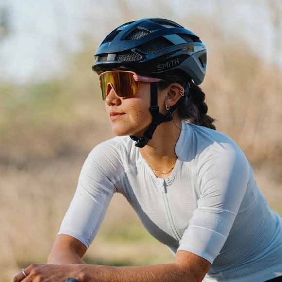 Polarized Smith Bobcat Sunglasses Matte Chalk Rose​/ChromaPop Rose Gold Mirror - Picture 5 of 6